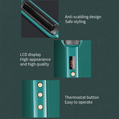 2-in-1 Comb Hair Straightener