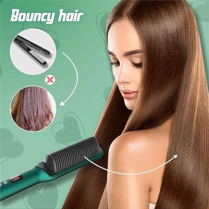 2-in-1 Comb Hair Straightener